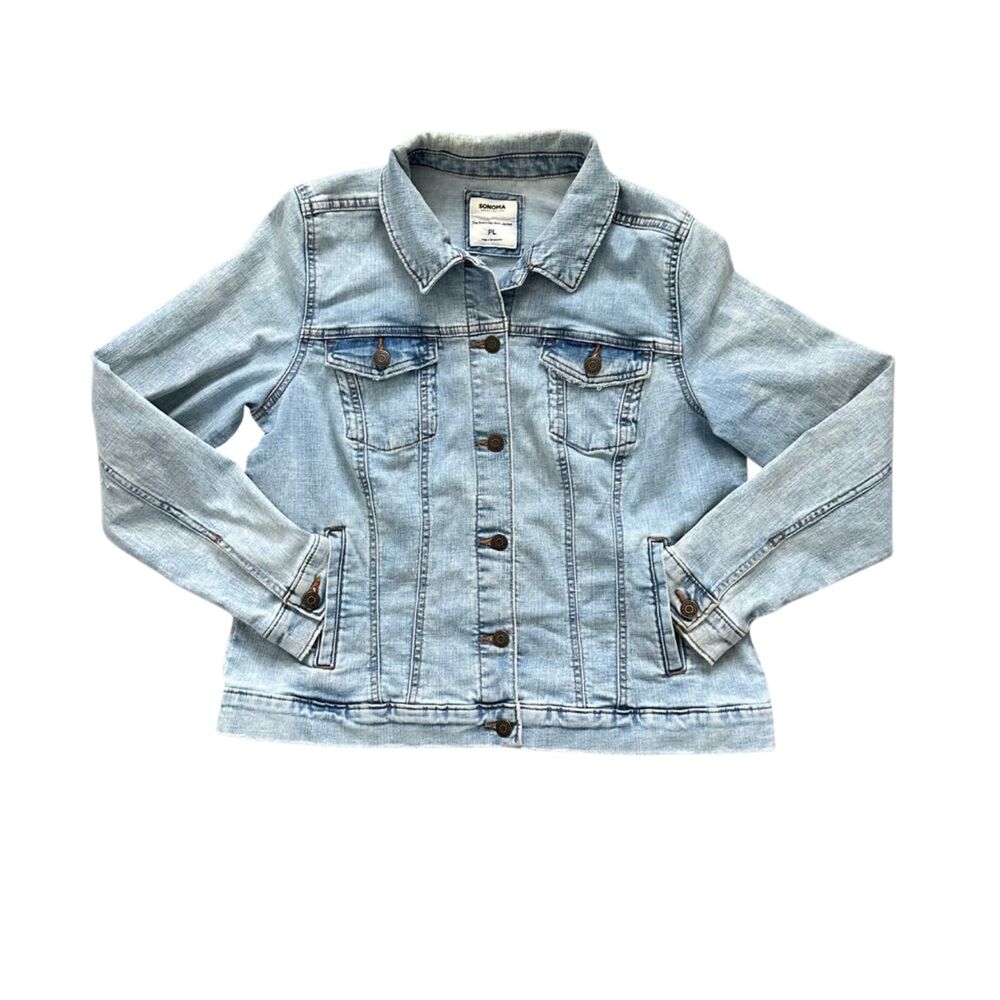 Sonoma Denim Button Front Jacket PL